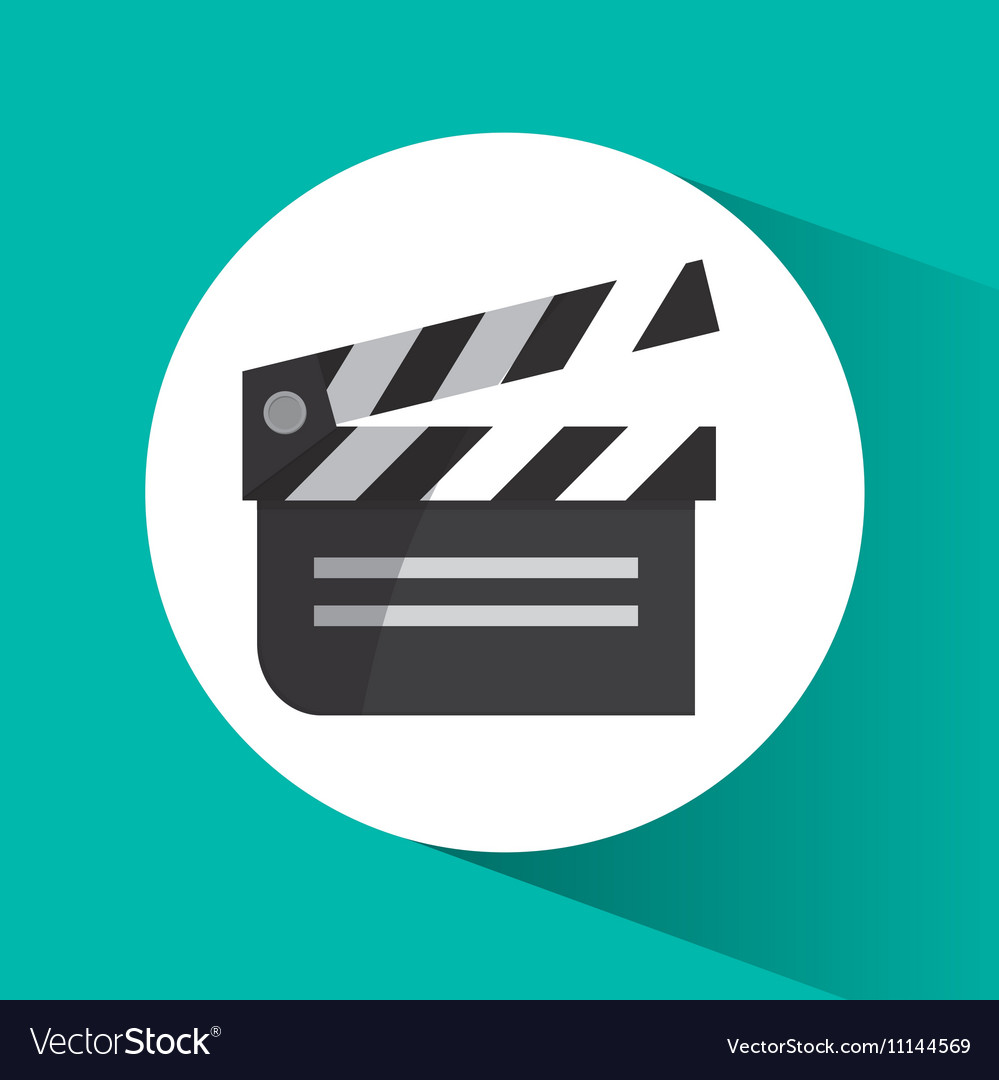 Clapboard cinema and movie design Royalty Free Vector Image