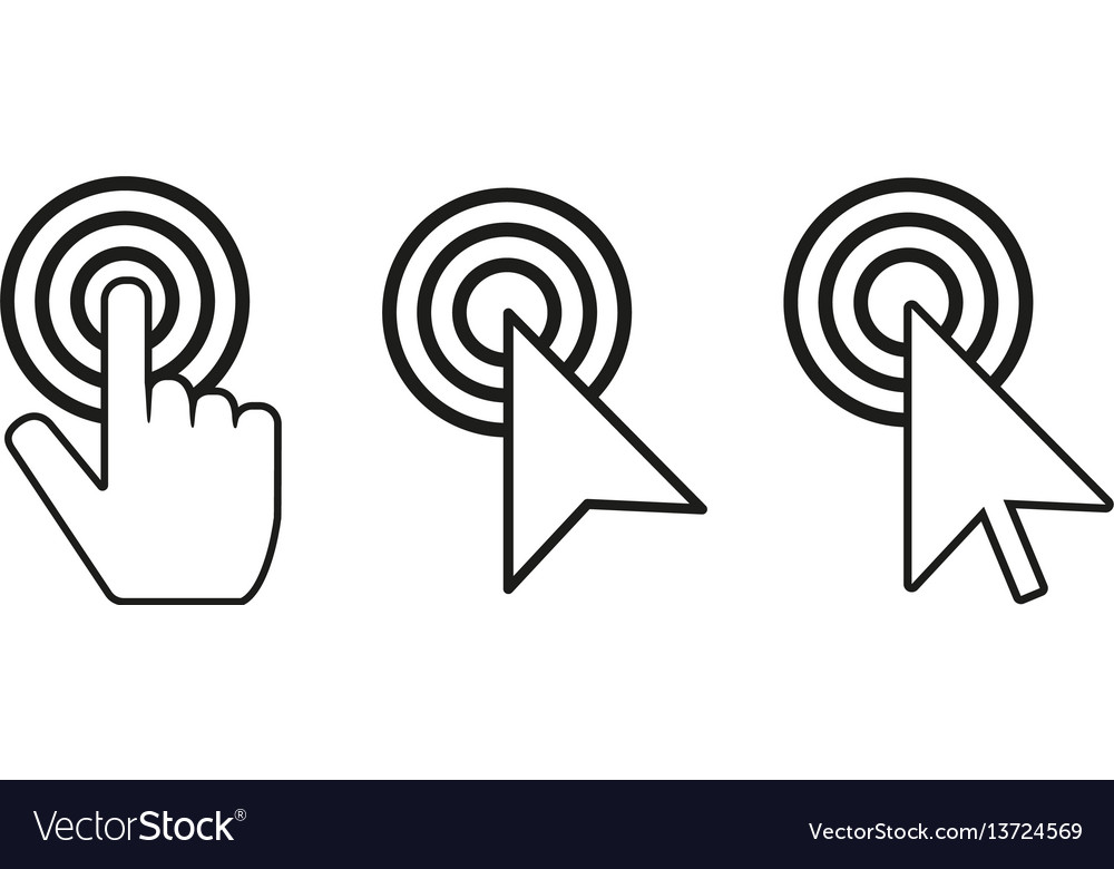 Click cursor set mouse cursores with