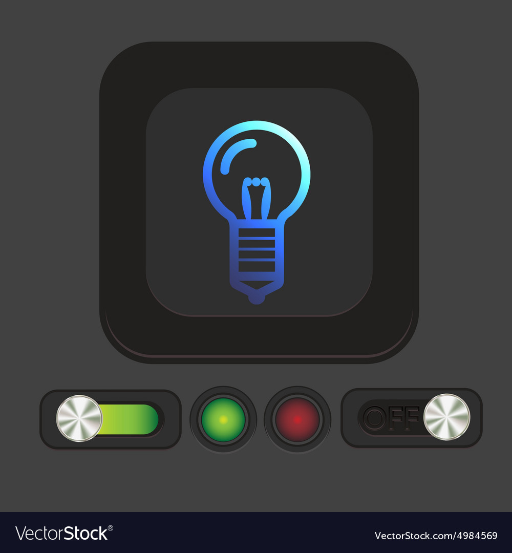 Lightbulb character ideas incandescent lamp icon