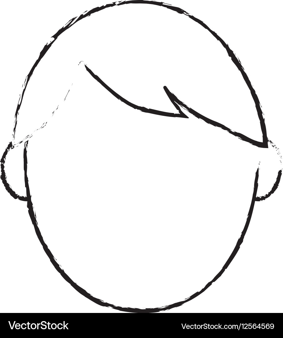 Man head faceless Royalty Free Vector Image - VectorStock