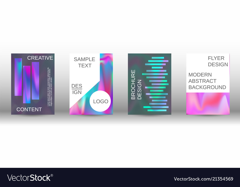 Set für flüssige holographische abstrakte Hintergründe