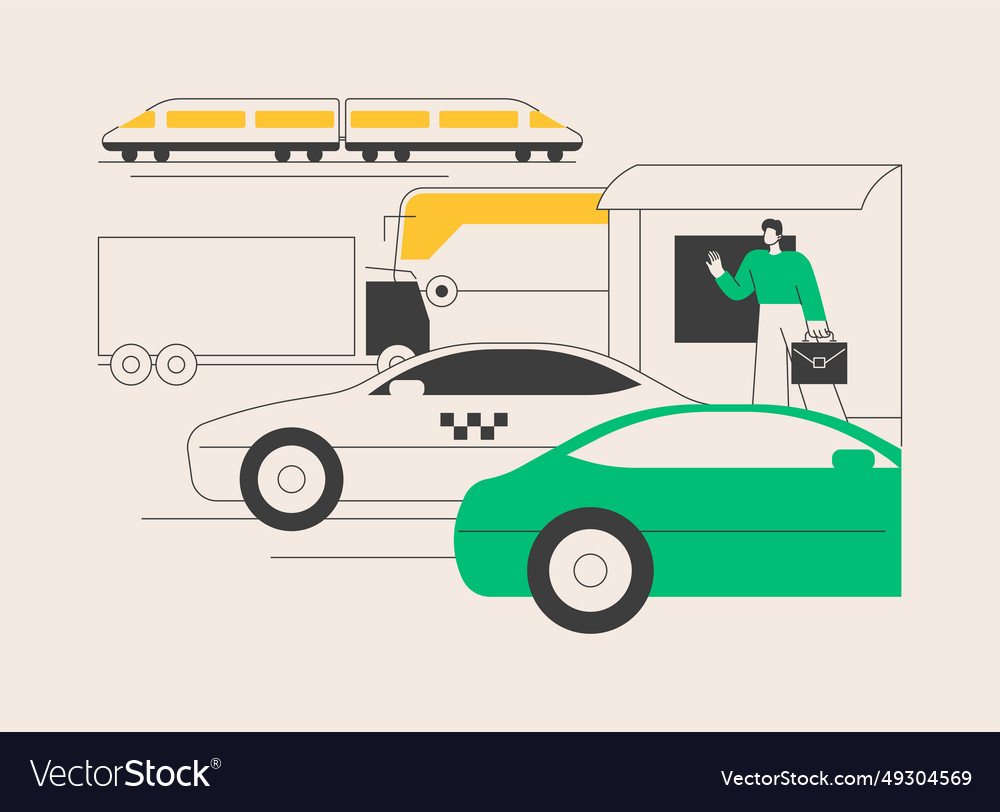 Surface transport abstract concept