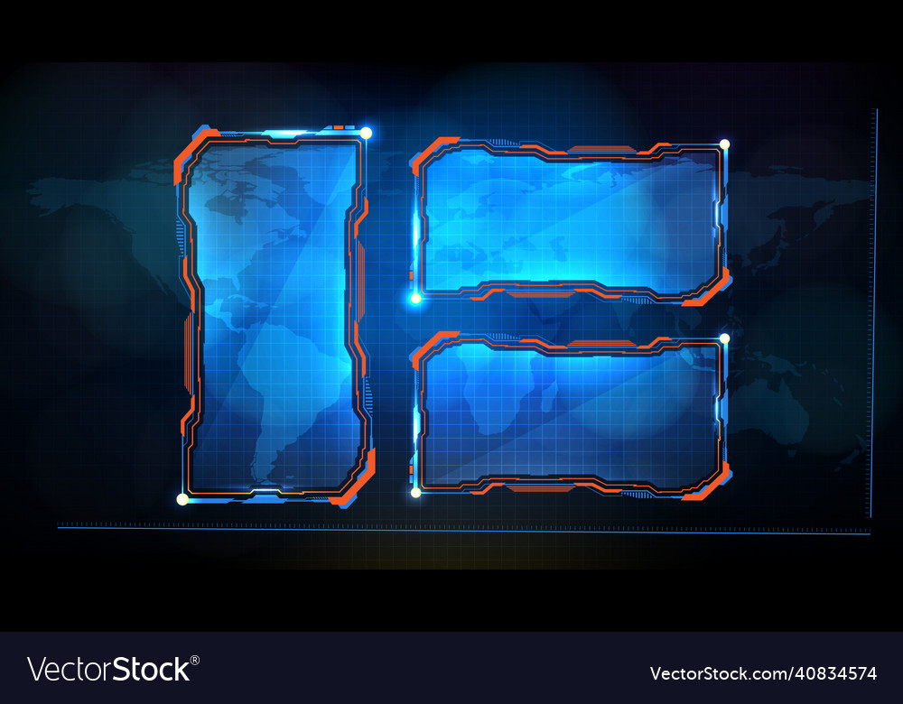 Abstract futuristic background blue glowing vector image Abstract futuristic background blue glowing