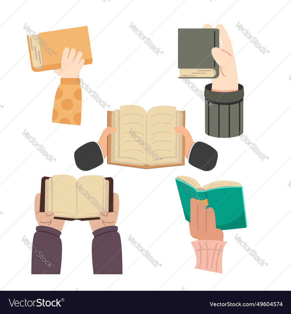 Arm hands holding with book