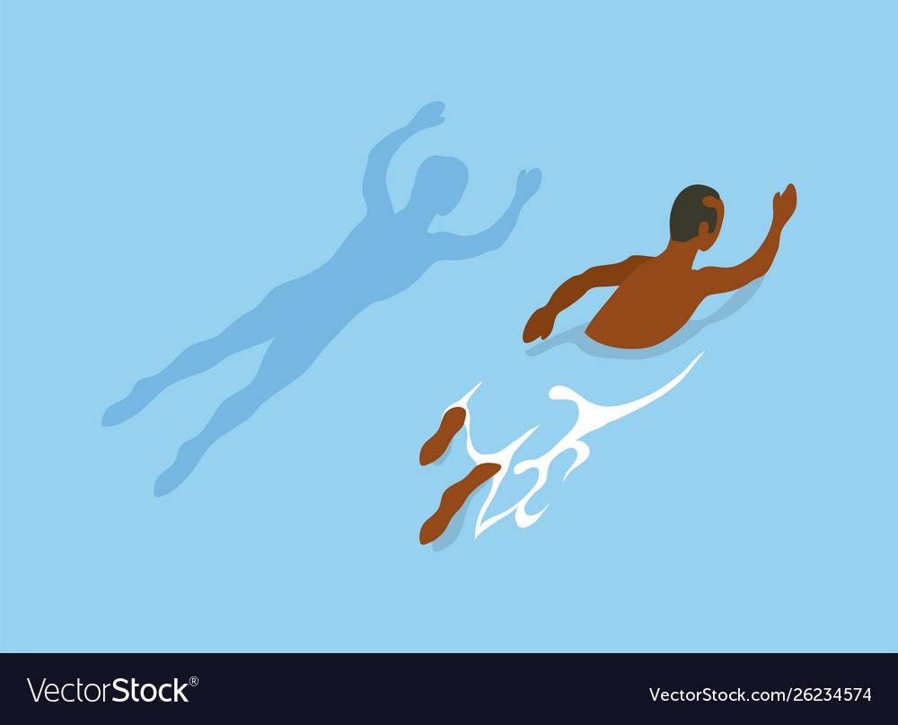 Athletic person summer rest summertime activities Vector Image