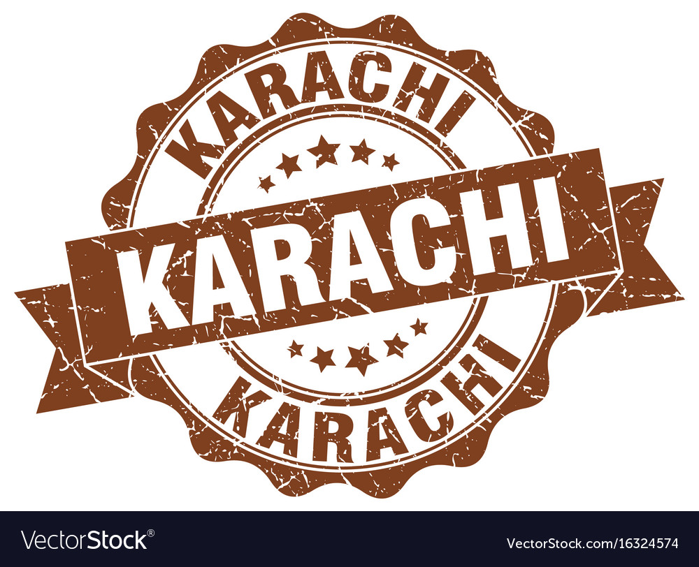 Karachi round ribbon seal