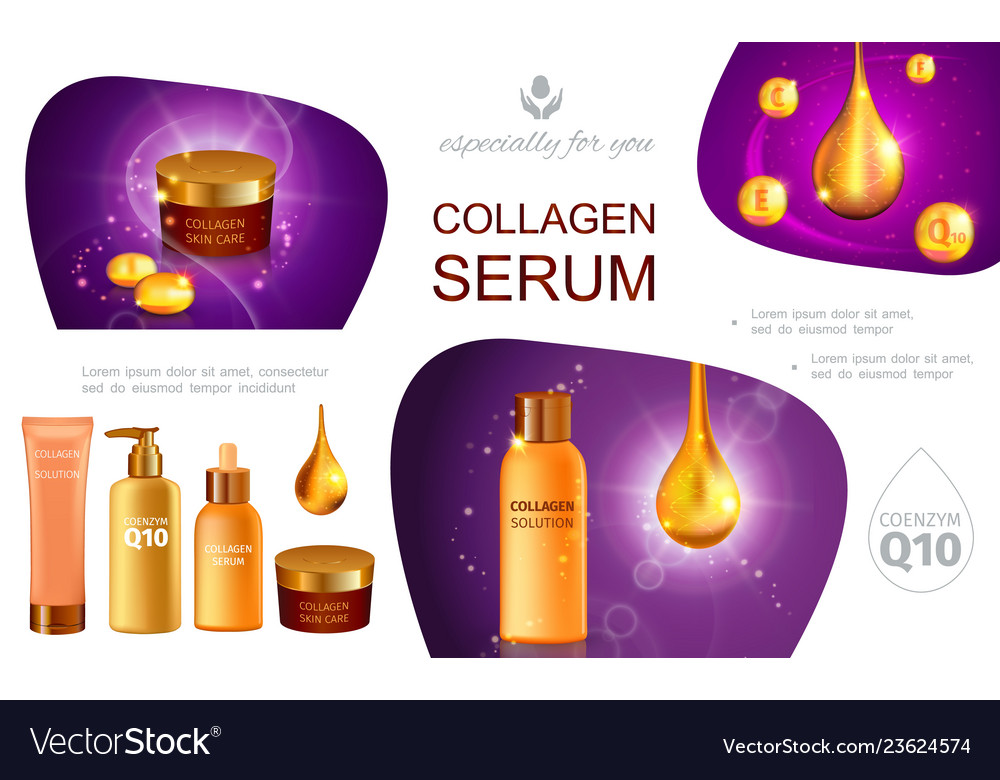 Realistic cosmetic infographic template Royalty Free Vector