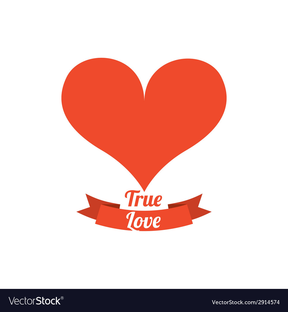 True love Royalty Free Vector Image - VectorStock