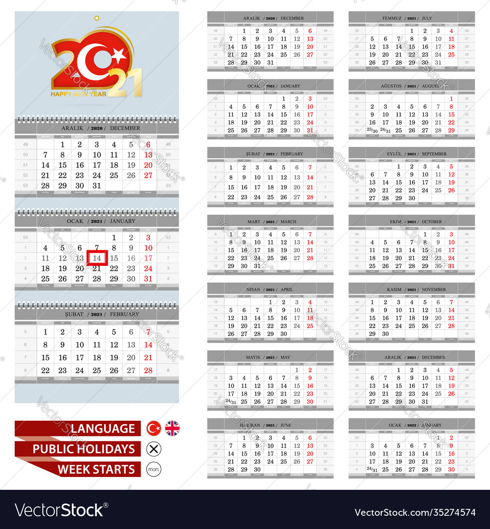 Wandkalender Planer Vorlage für 2021 Jahr vector image Wandkalender Planer Vorlage für 2021 Jahr