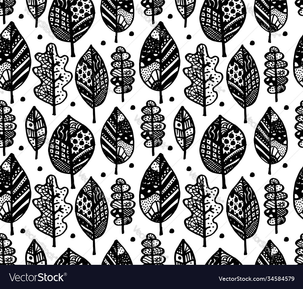 Autumn leaf seamless pattern for your design