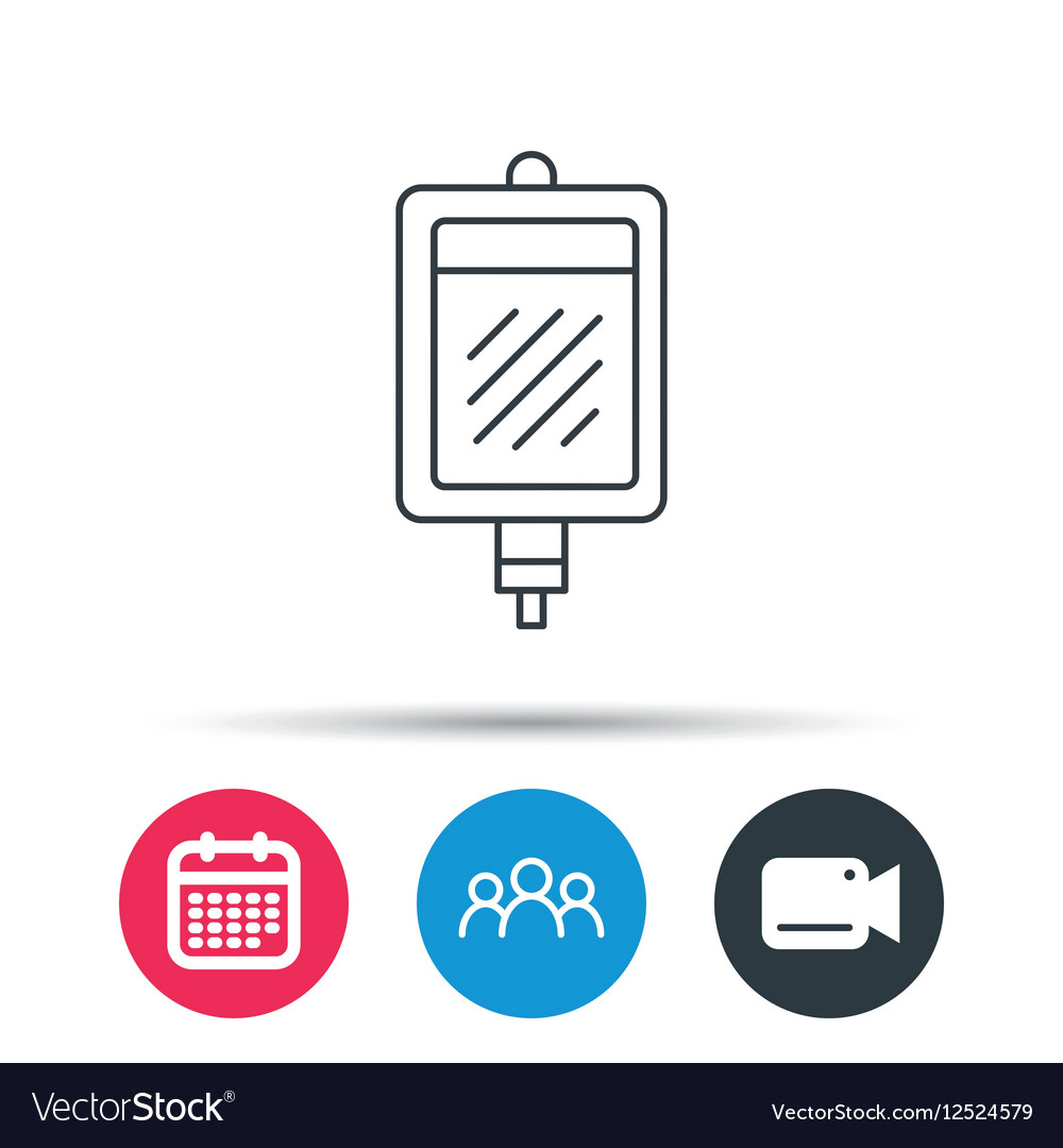 blood donation icon medicine drop counter sign vector image