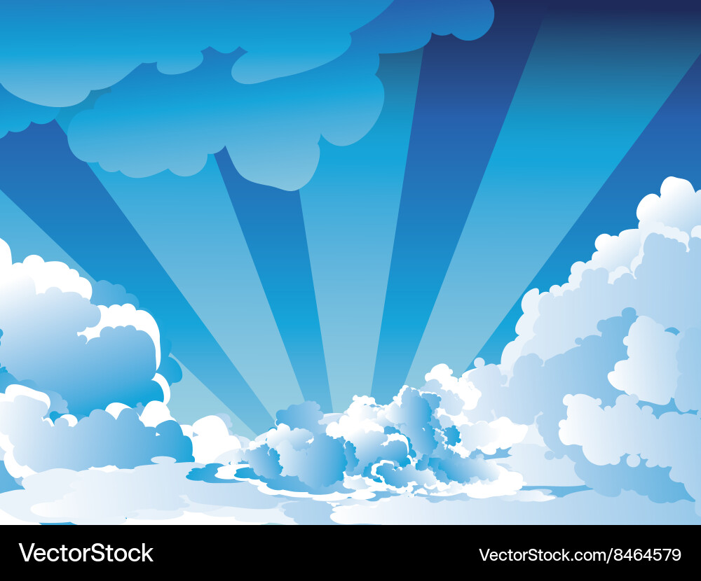 Blue sky with clouds5 Royalty Free Vector Image