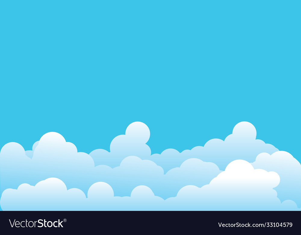 Cloud template Royalty Free Vector Image - VectorStock