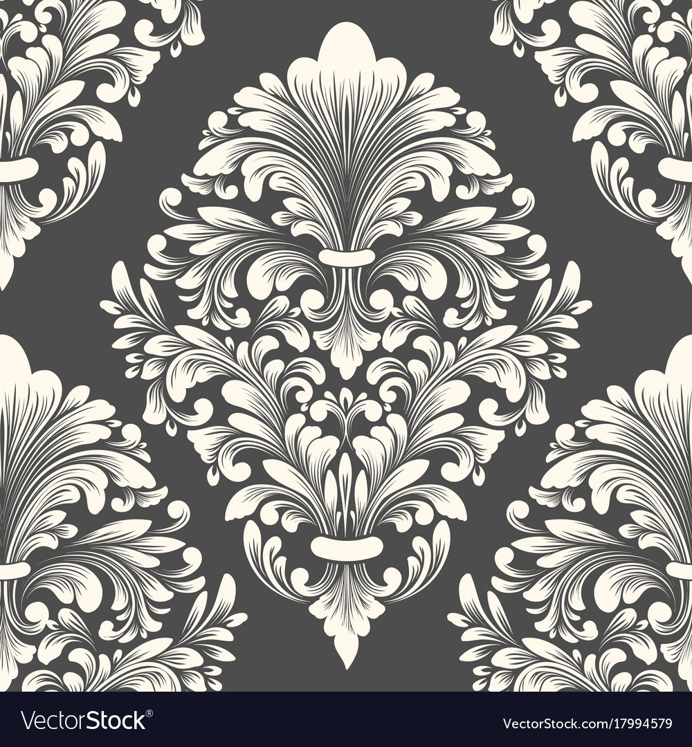 Damask seamless pattern element classical