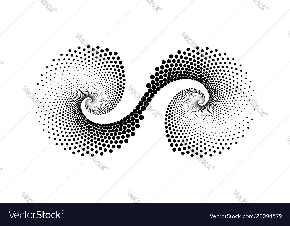 Design spiral dots backdrop