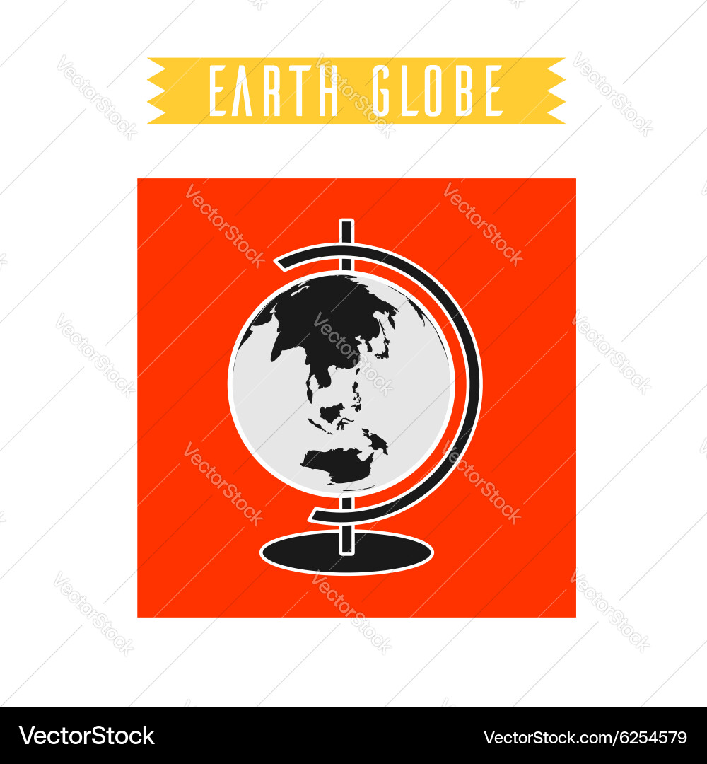 Earth globe Royalty Free Vector Image - VectorStock