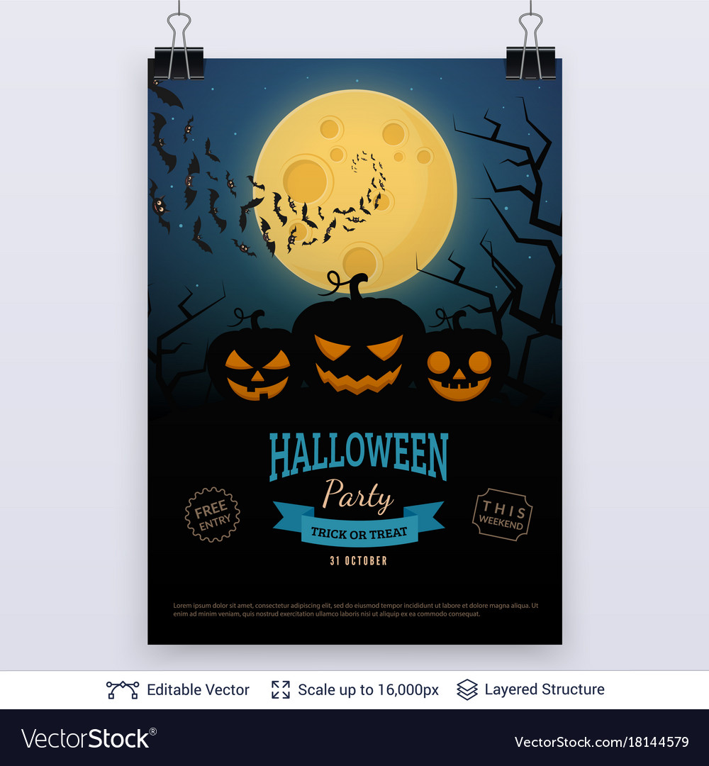 Halloween party poster