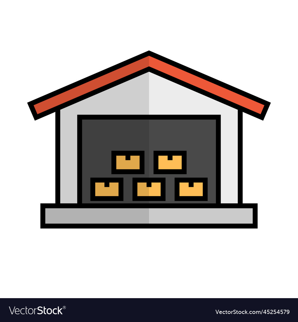 Warehouse icon or storage or warehouse operator Vector Image