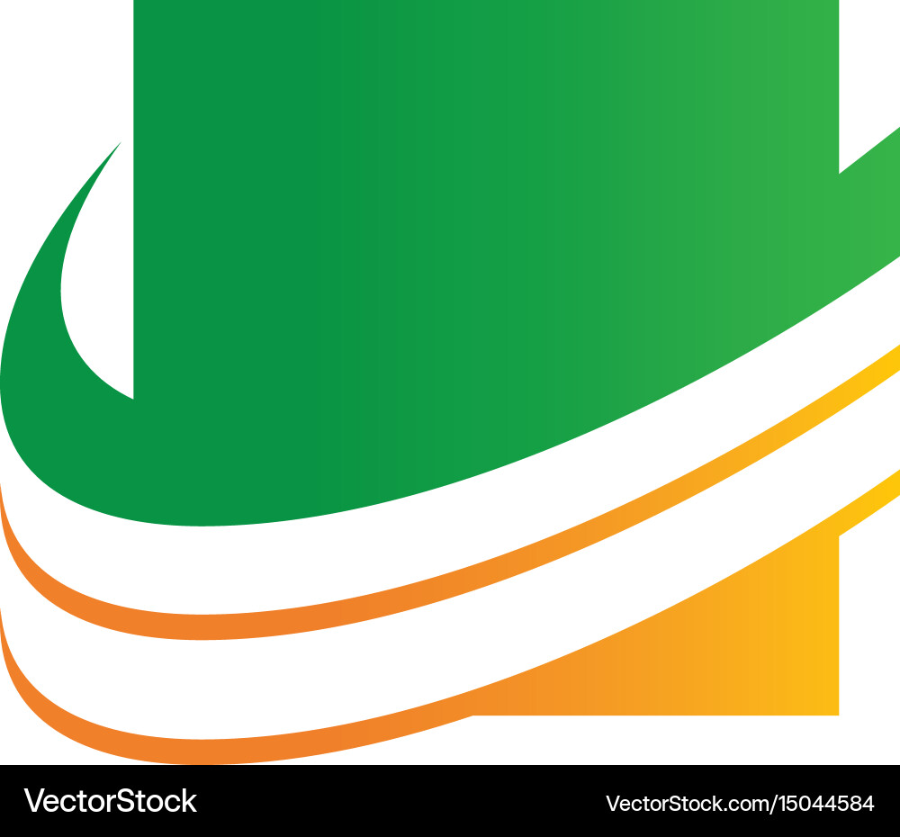 Abstract square logo image Royalty Free Vector Image