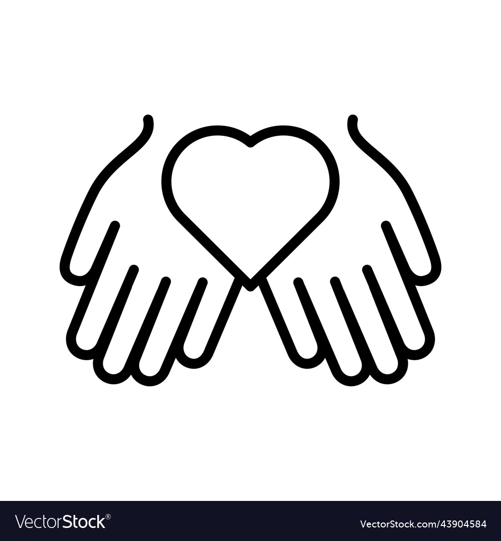 Charity and donation icon giving tuesday heart