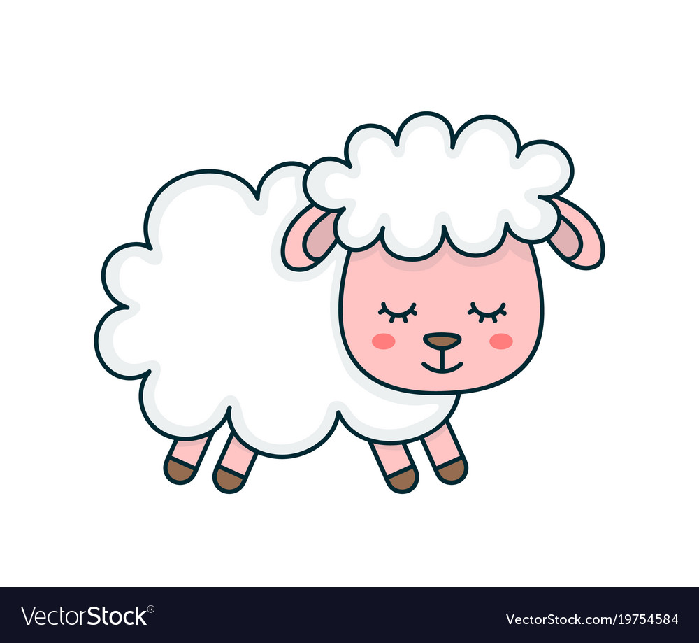 cute sheep vector