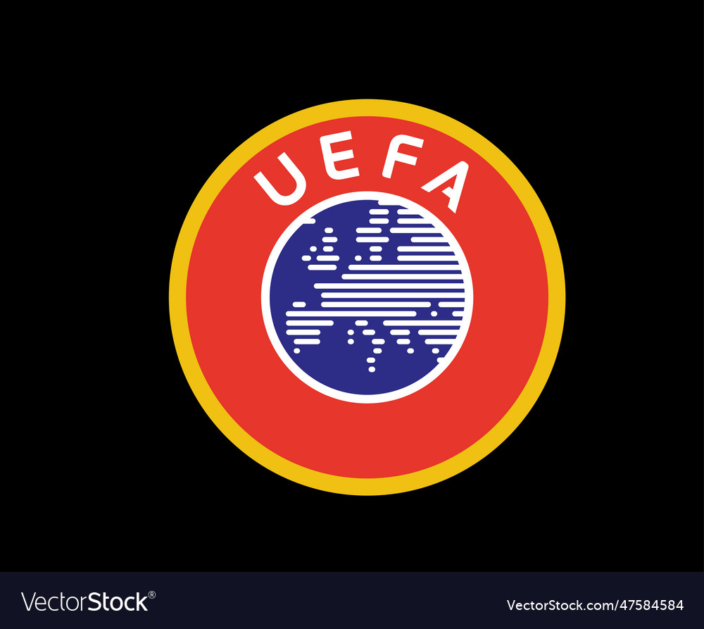 Uefa europe symbol logo football abstract Vector Image