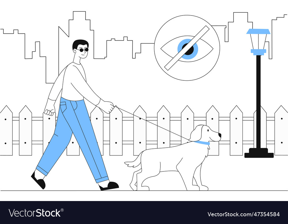 Vision problems concept Royalty Free Vector Image