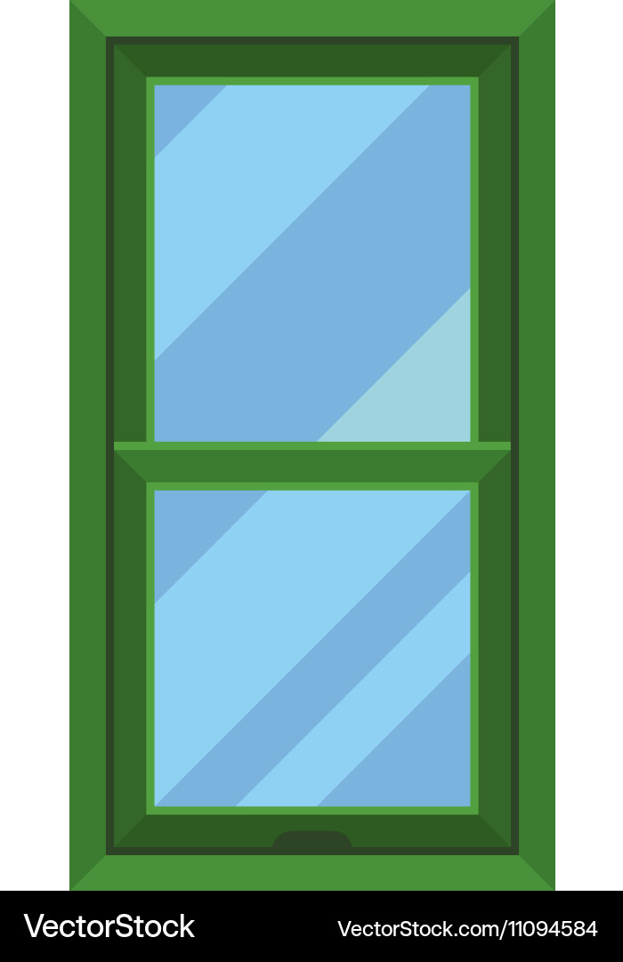 Window element isolated Royalty Free Vector Image
