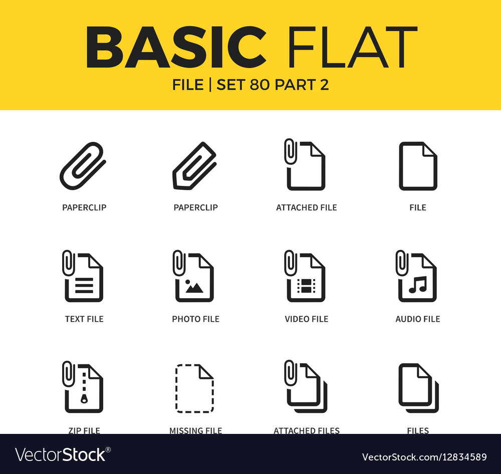 Basic set of file icons