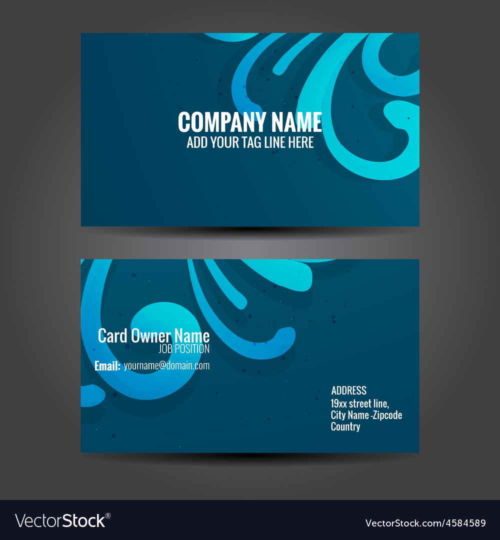 Floral design business card