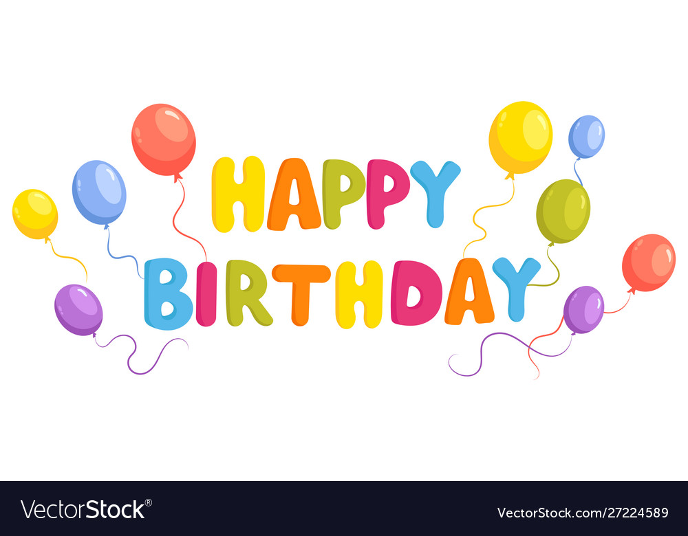 Happy Birthday Banner Royalty Free Vector Image