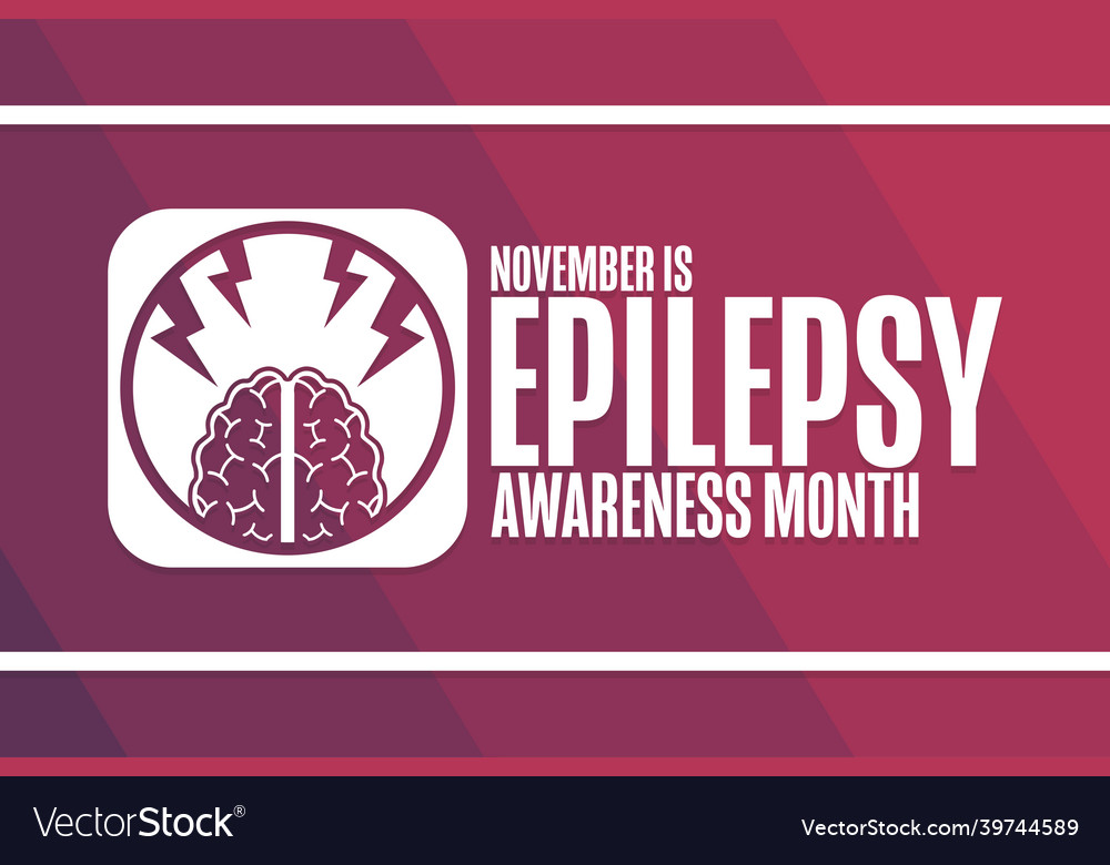 November is epilepsy awareness month holiday Vector Image