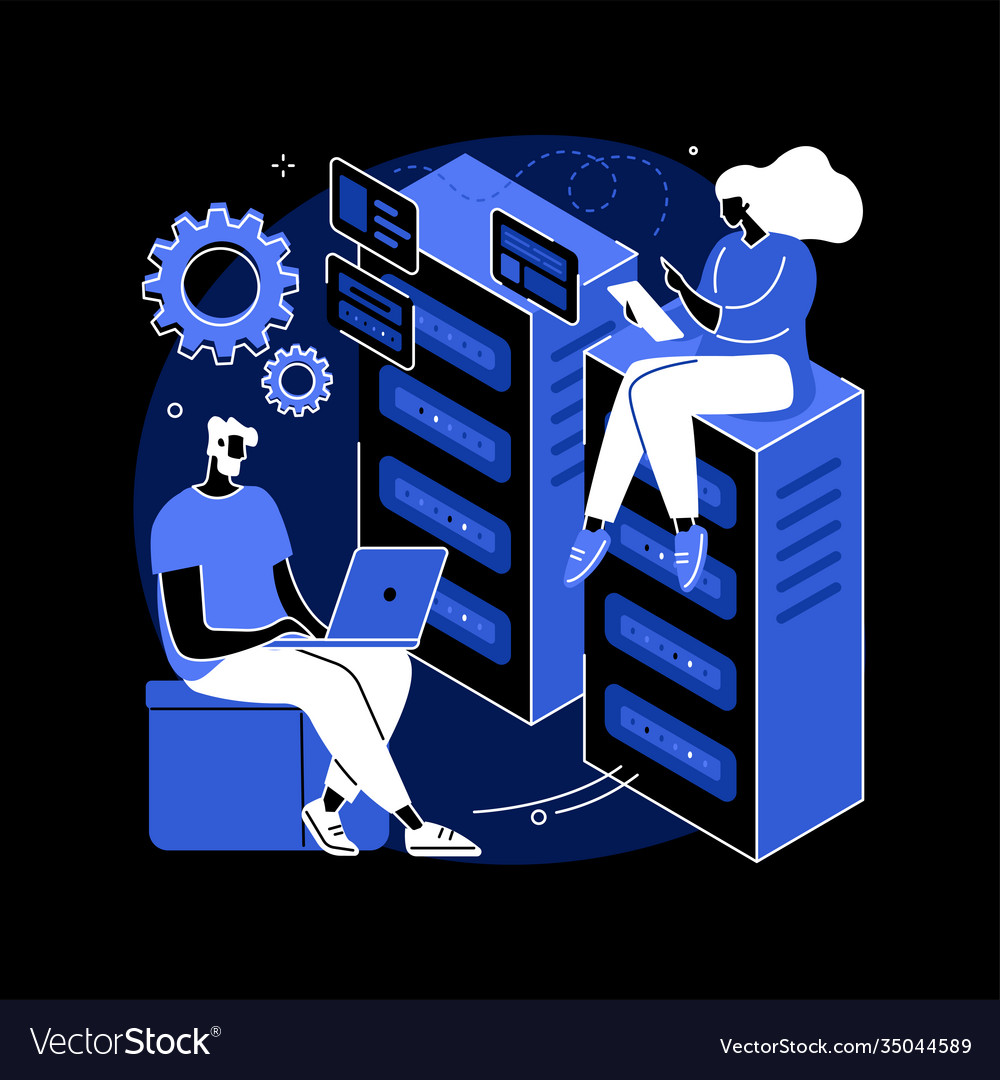 Php und mysql Entwicklung abstraktes Konzept vector image Php und mysql Entwicklung abstraktes Konzept