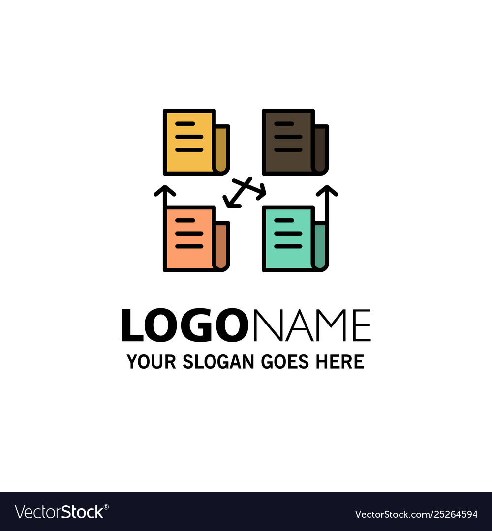 Exchange file folder data privacy business logo