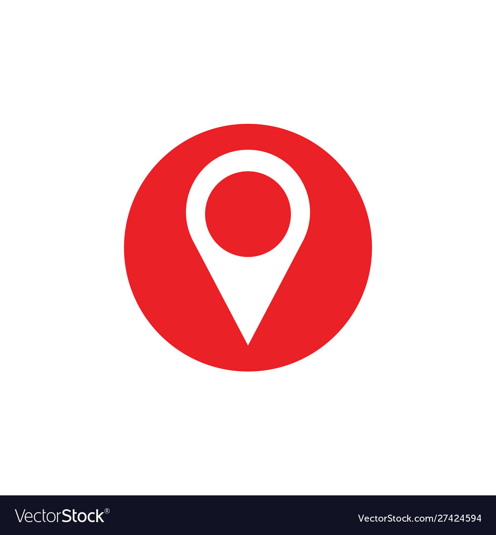 Pin map icon design template isolated Royalty Free Vector