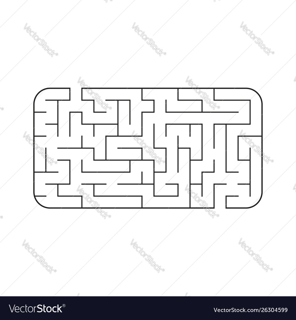 Abstract Labyrinth Game For Kids Puzzle Royalty Free Vector