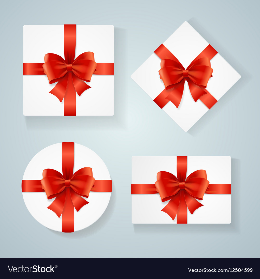 Boxes present blank card Royalty Free Vector Image