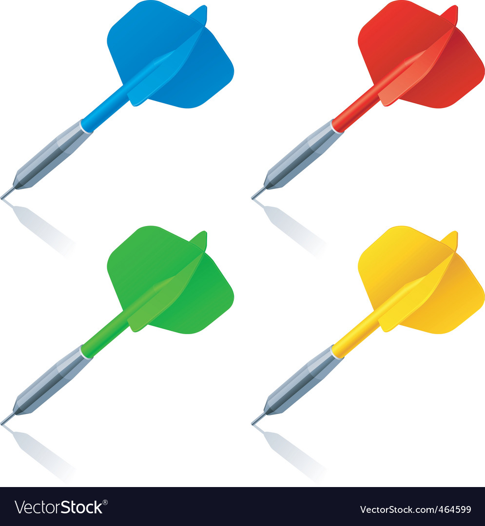 Darts Royalty Free Vector Image - VectorStock