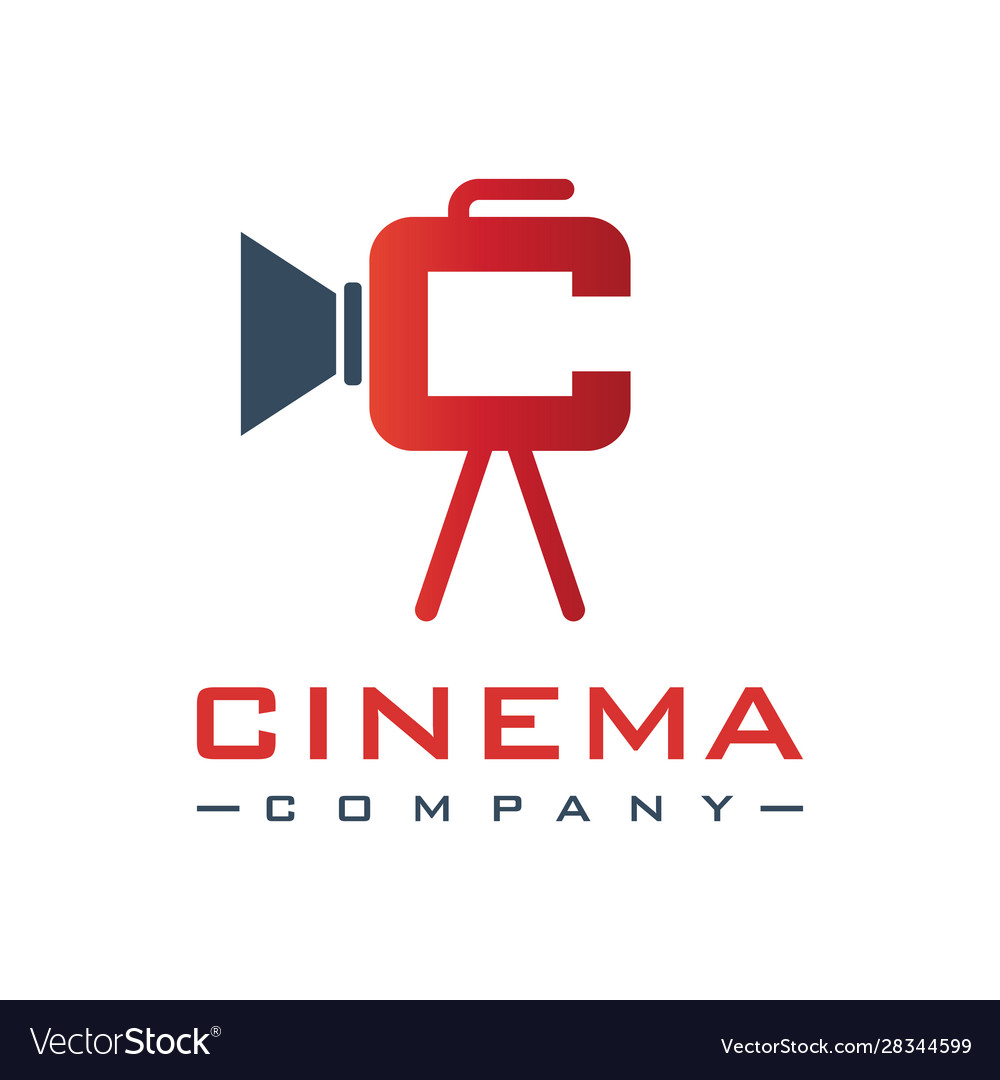 Design-Film-Logo mit Buchstabe c