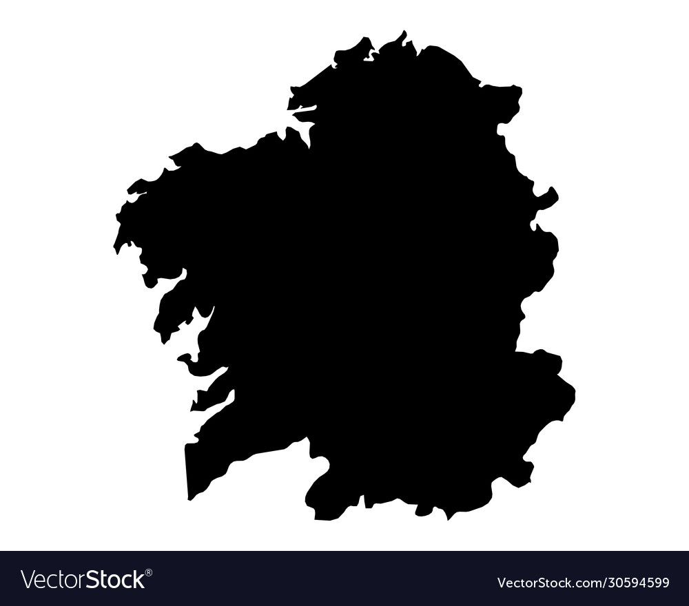 Map galicia Royalty Free Vector Image - VectorStock