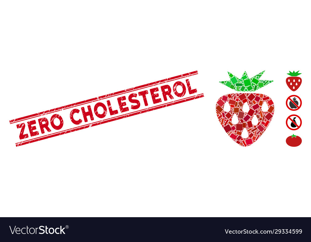 Erdbeer-Mosaik und Dreck Null Cholesterin