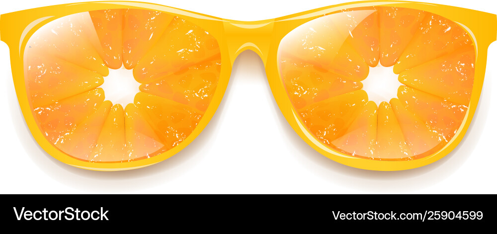 orange and white sunglasses