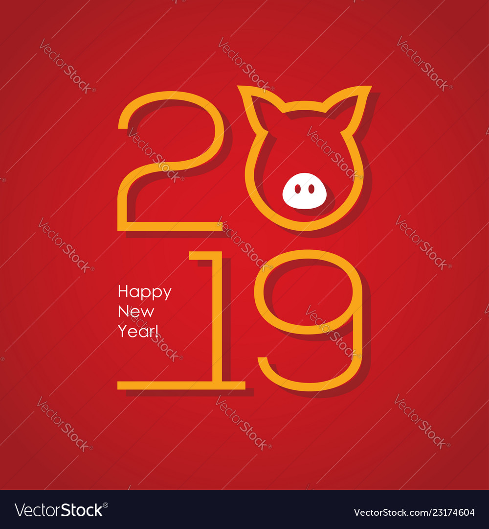 2019 chinese new year greeting card design vector image chinese new year card designs