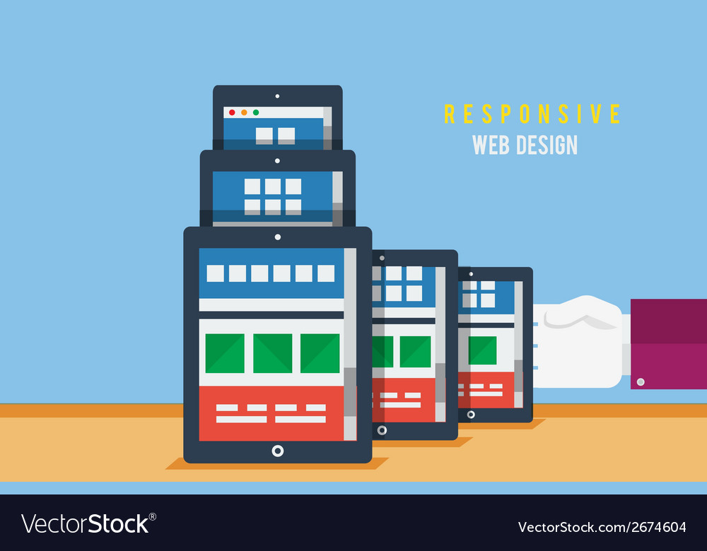 Responsive web design concept
