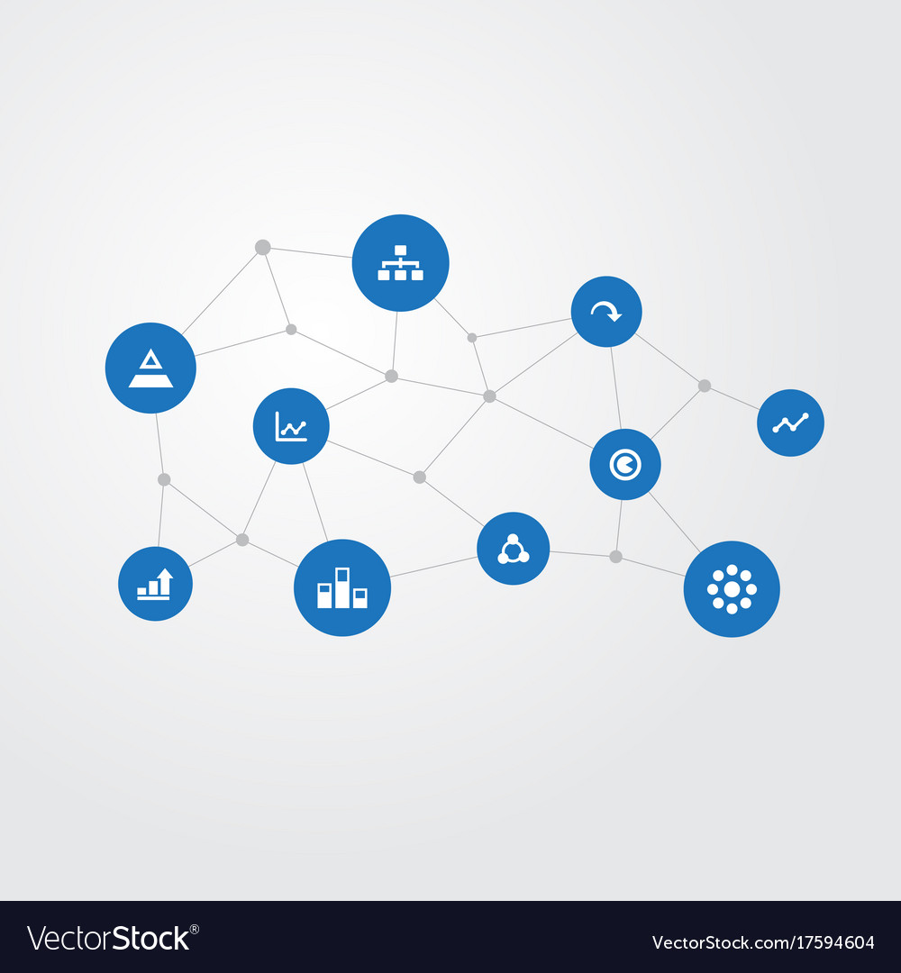 Set of simple graph icons
