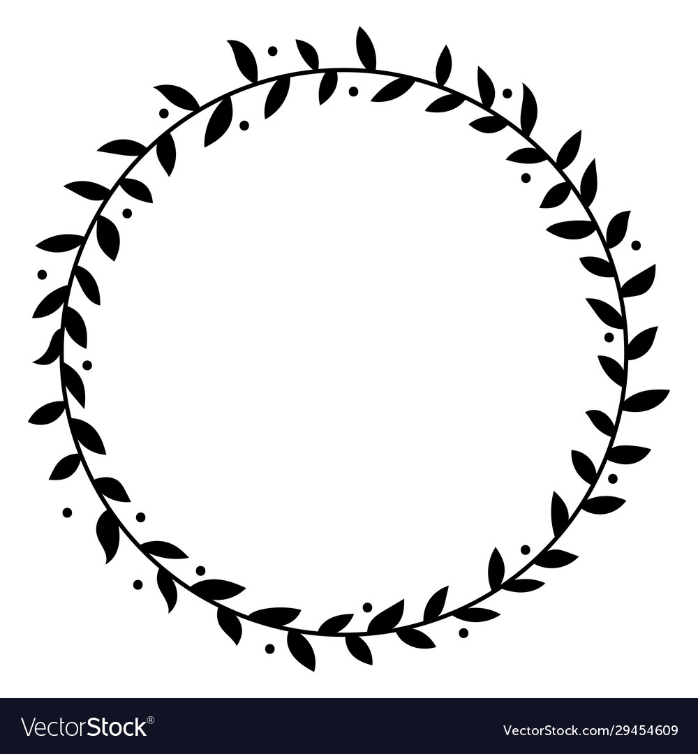 Decorative round frames for greetings packaging Vector Image