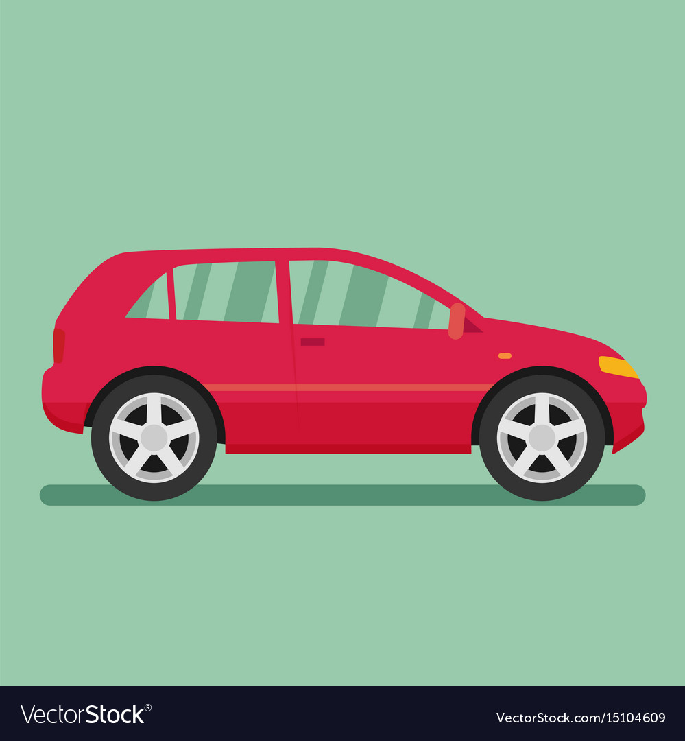 Isolated car flat design style