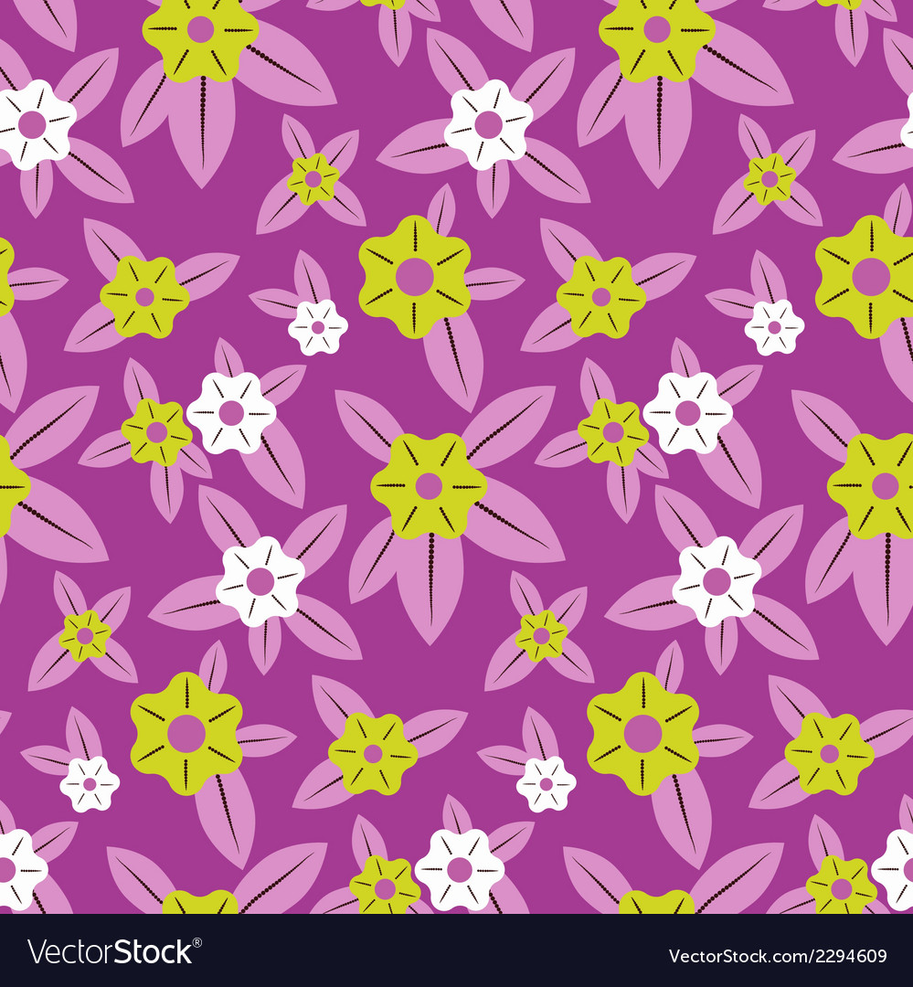 Seamless pattern - simple flower background