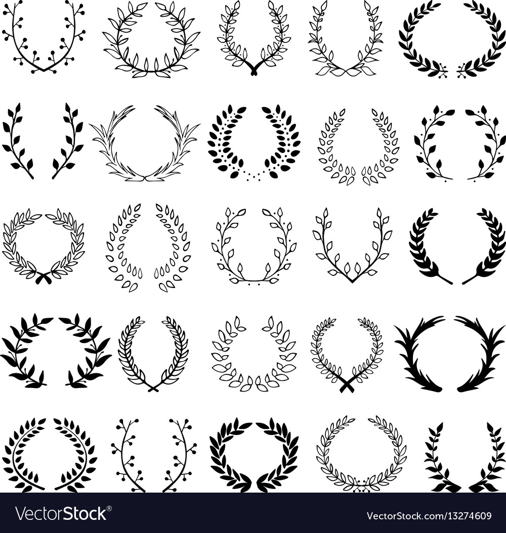Set of 25 wreaths