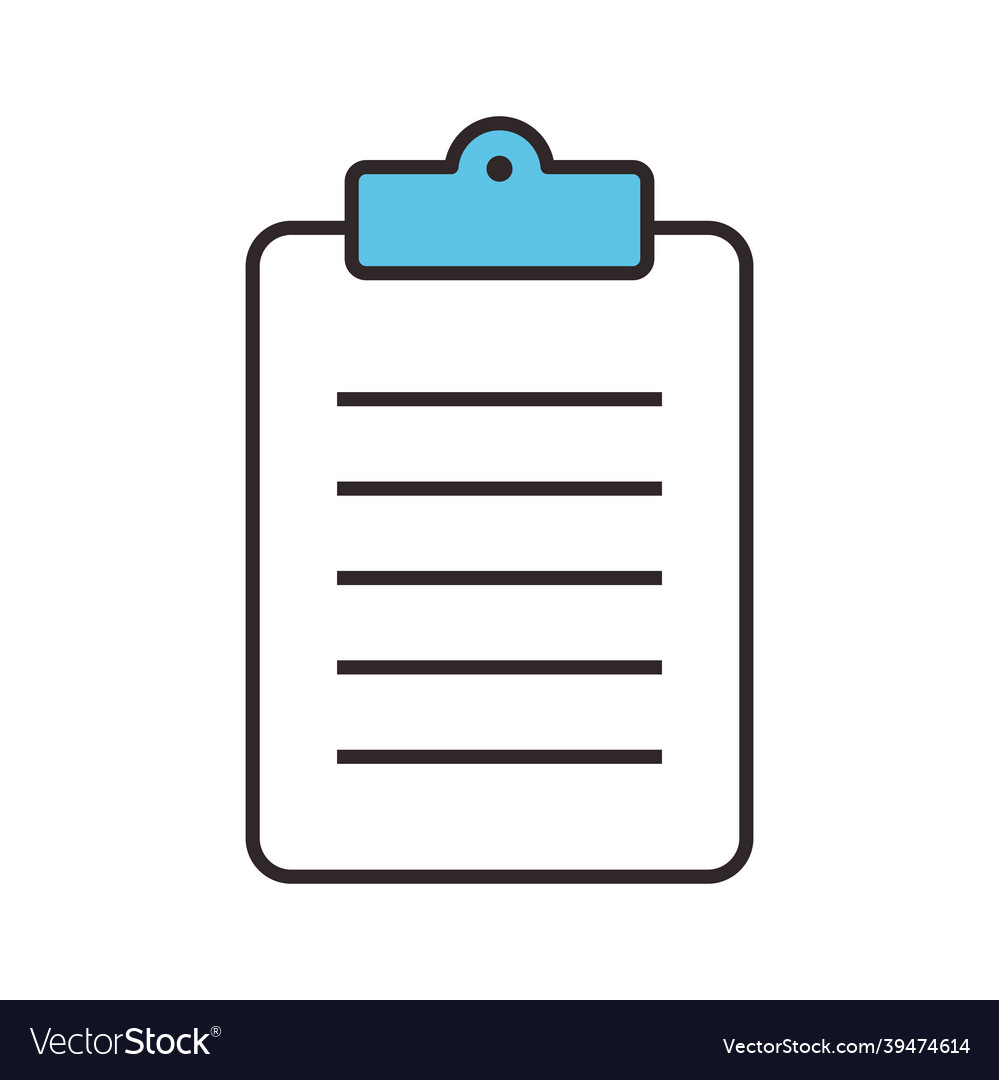 Clipboard office supply Royalty Free Vector Image